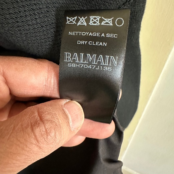 Balmain men’s black cotton jacket - Picture 8 of 8